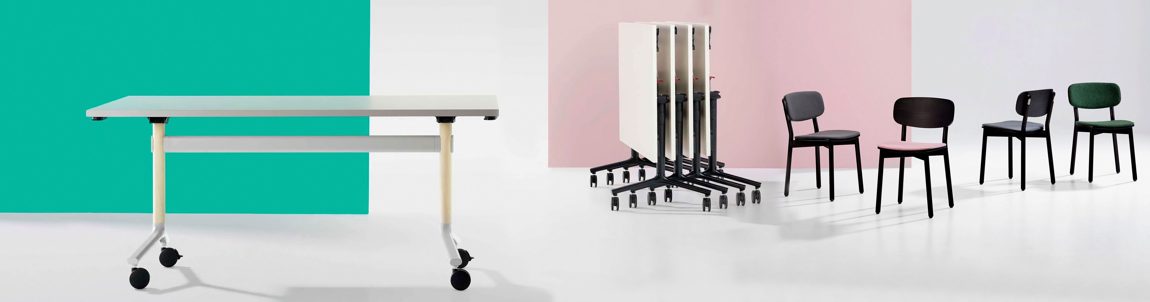 Thinking Works OkiDoki Flip & Fold Meeting Table