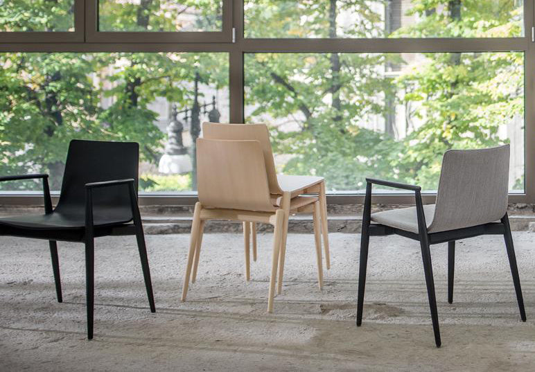 Pedrali Malmo 390 Veneer Dining Chair