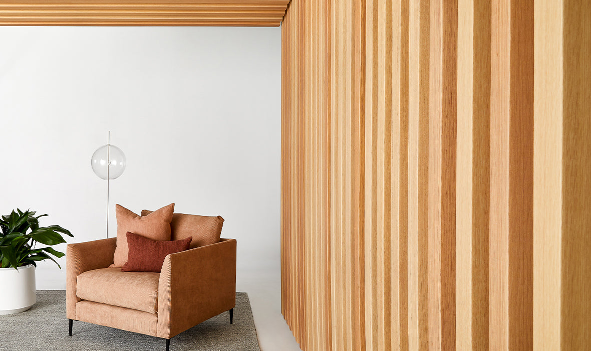 Autex Acoustic Timber Panelling Seating Area