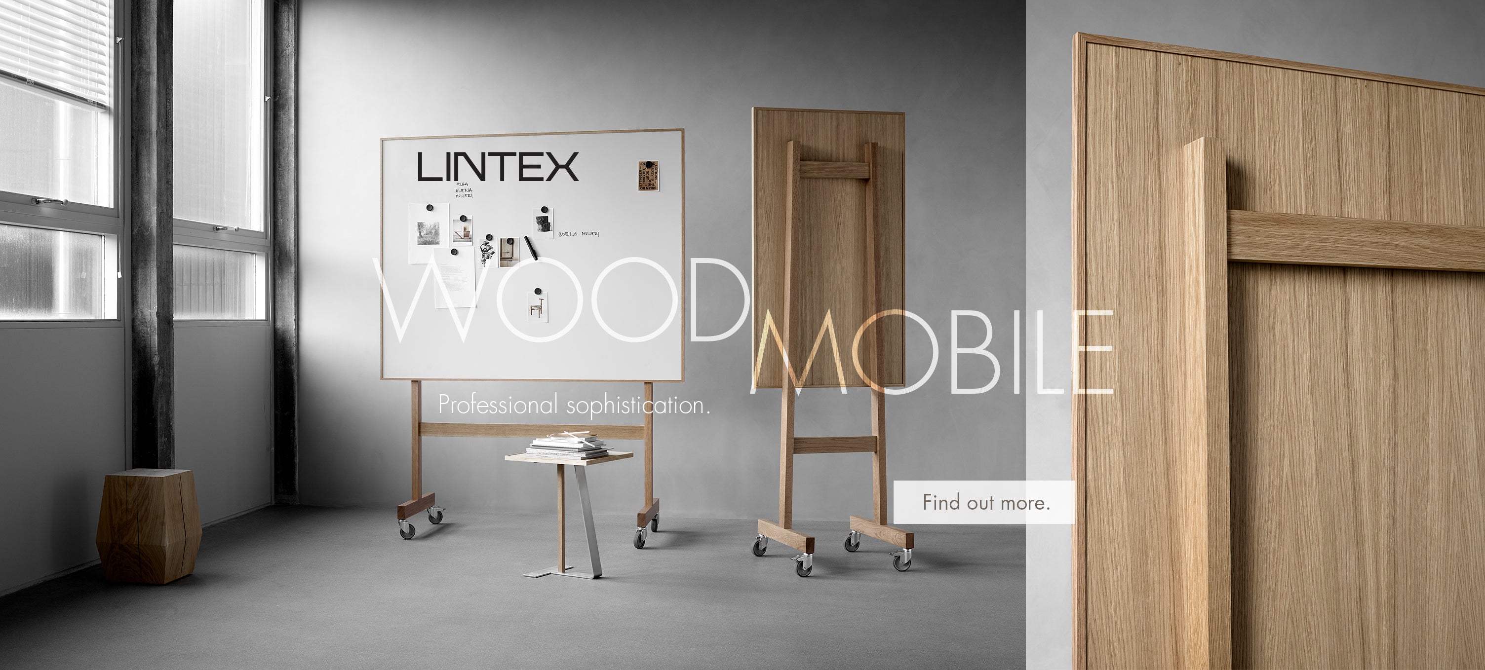 Lintex Wood Mobile writing board