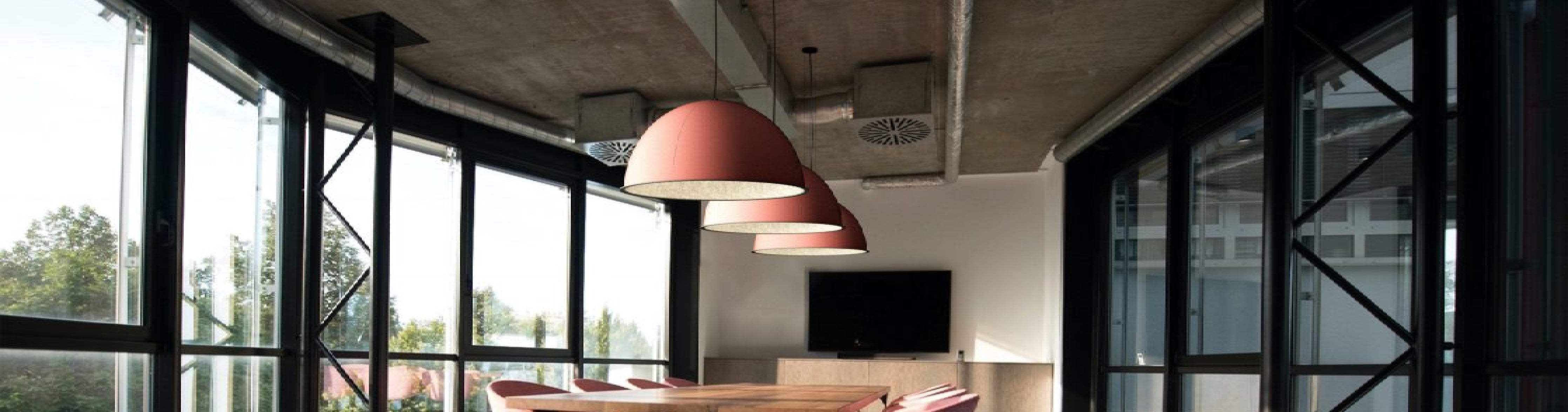 Luxxbox Hemii Lighting Large dome pendant