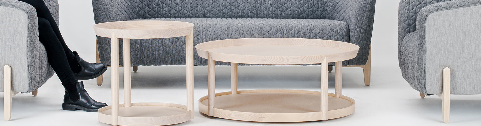 Offecct Archipelago Coffee Side Wood Table 