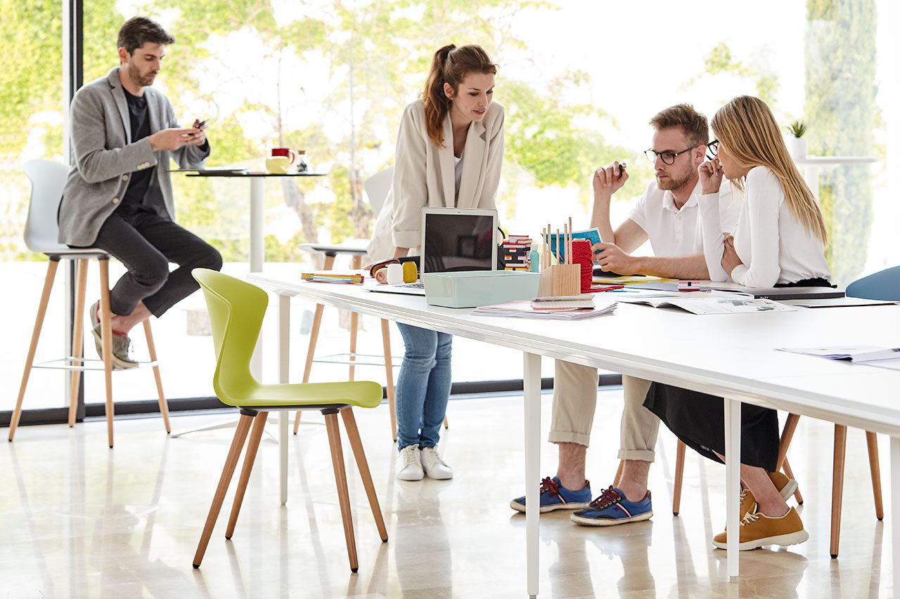 Actiu Whass 4 Wooden Legs Education Chair Collaborative Space