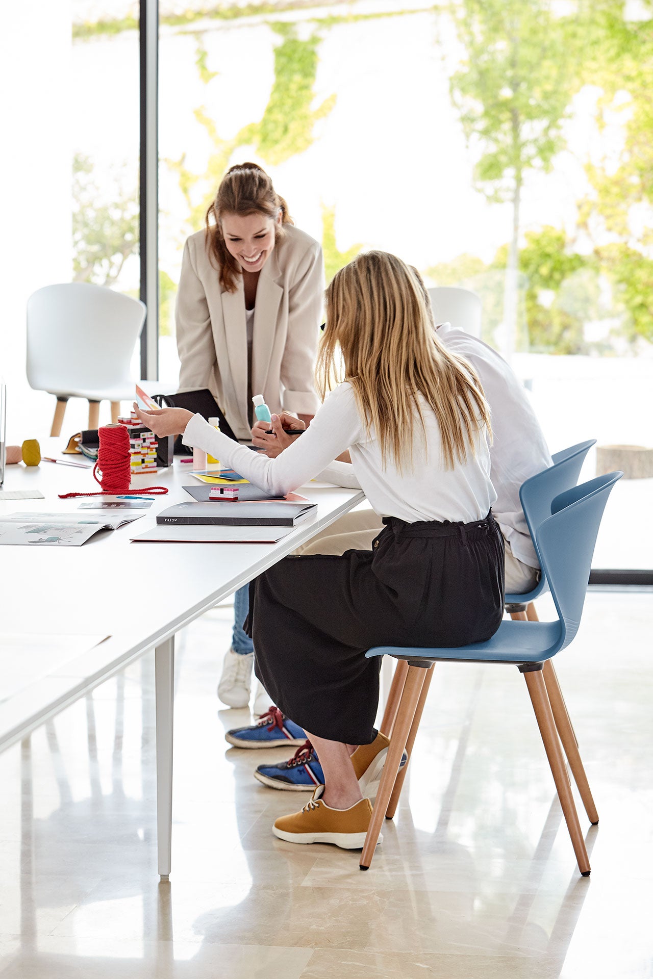 Actiu Whass 4 Wooden Legs  Education Chair Collaborative Space