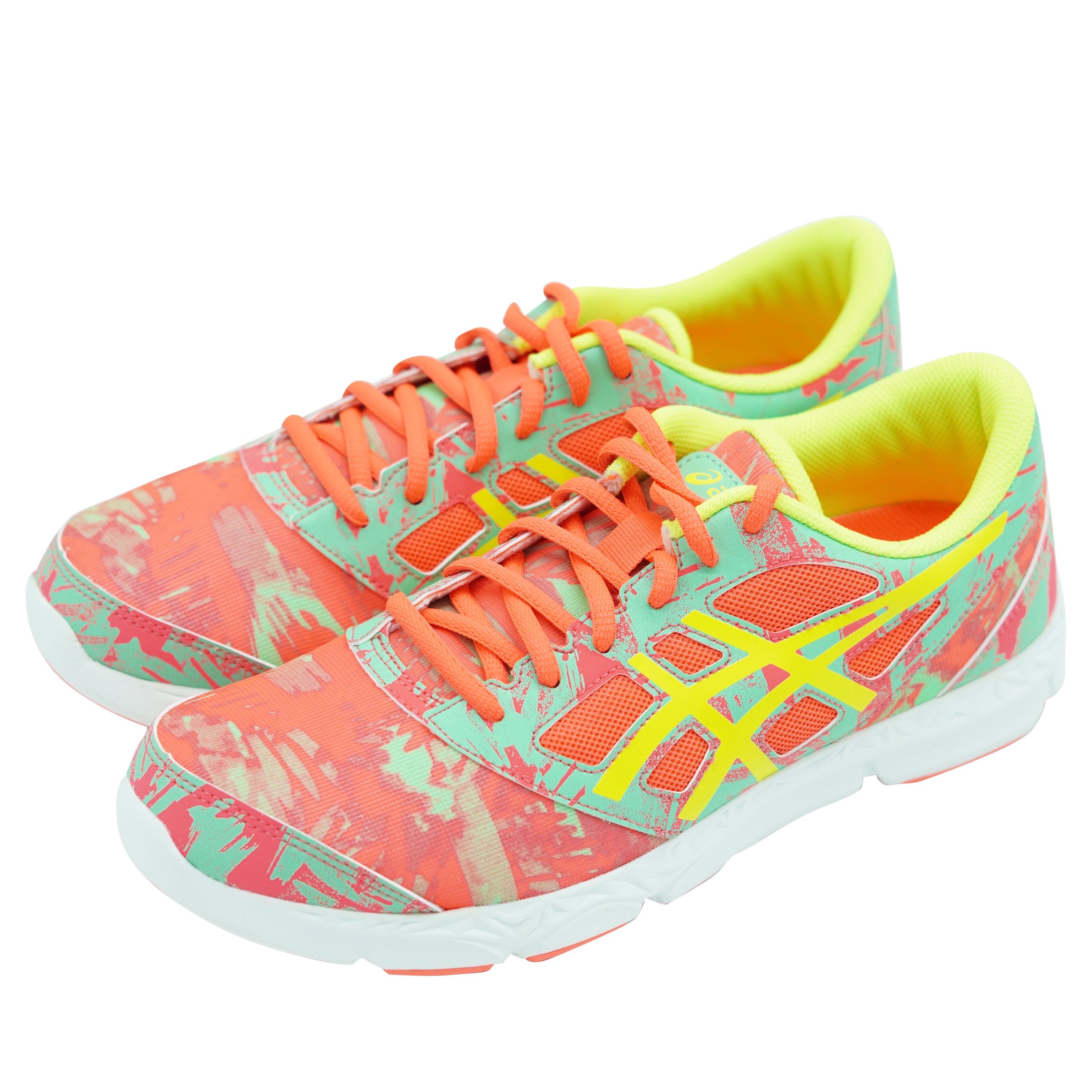 Asics Kid's 33-DFA 2 Running Athletic Shoes Pink Yellow 7 – Uber Shop Retail Store