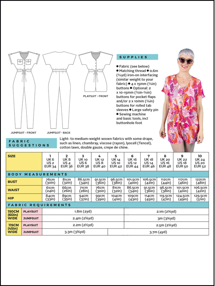 31+ button jumpsuit sewing pattern