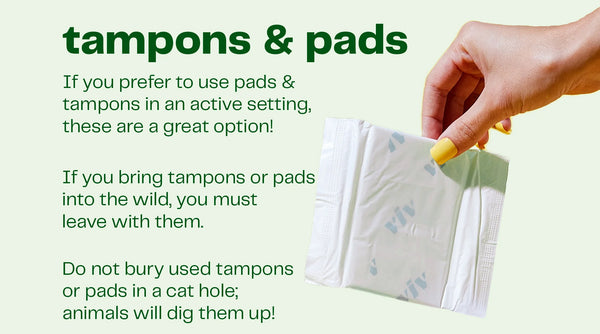 Tampons + Pads If you usually use tampons and pads in an active setting, these are a great option.