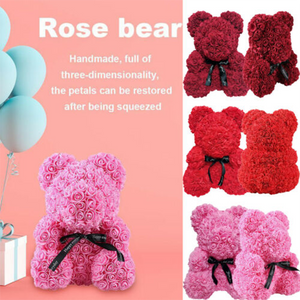 the luxury rose teddy bear