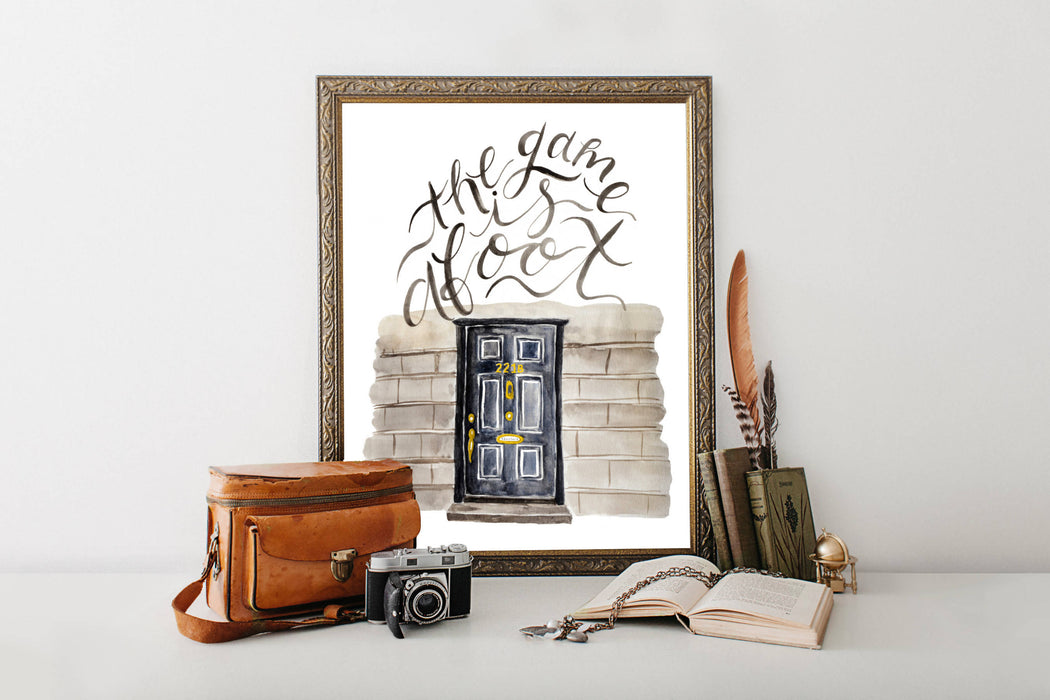 The Game is Afoot - Sherlock Holmes Print