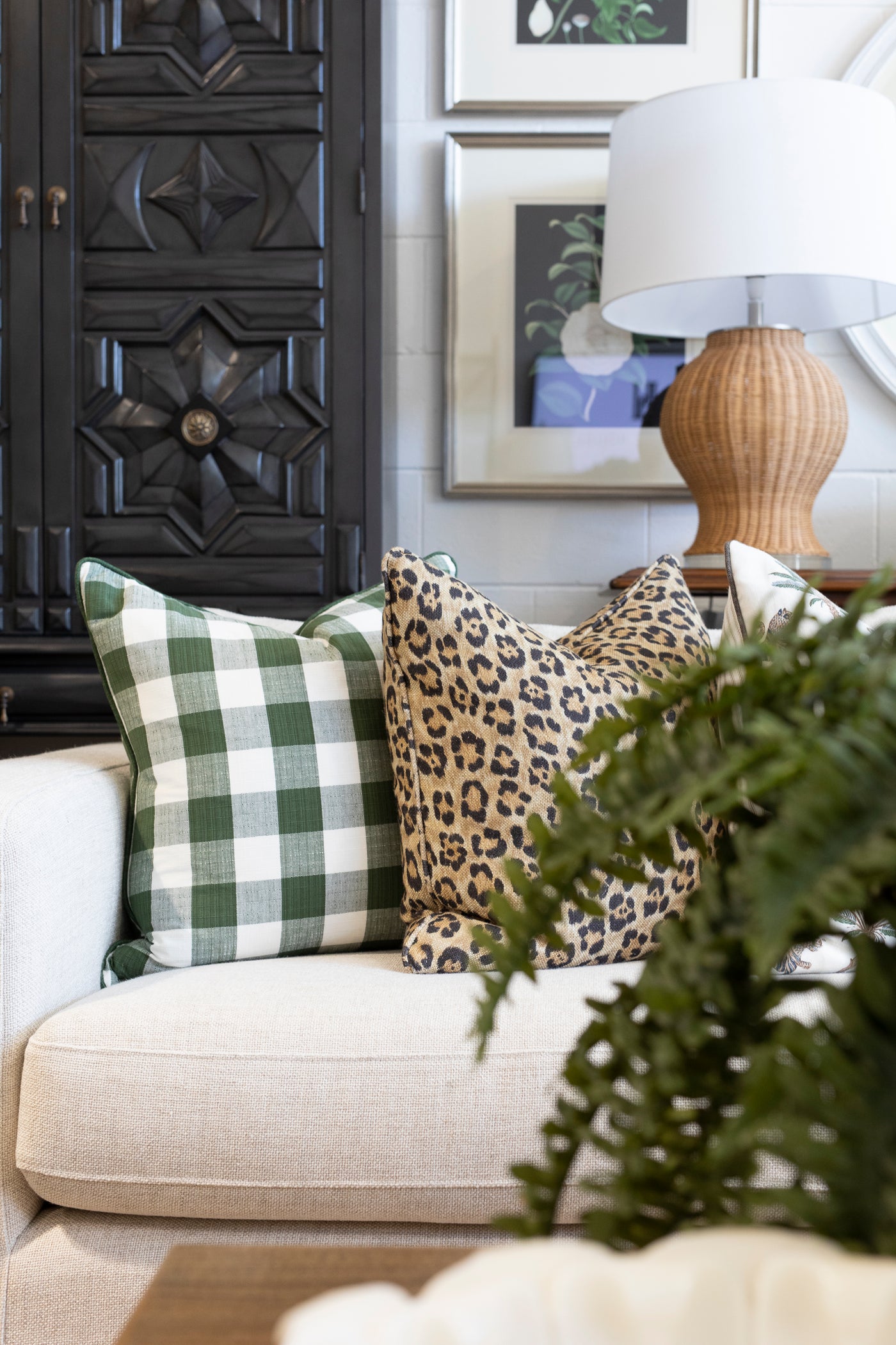 ralph lauren leopard pillow