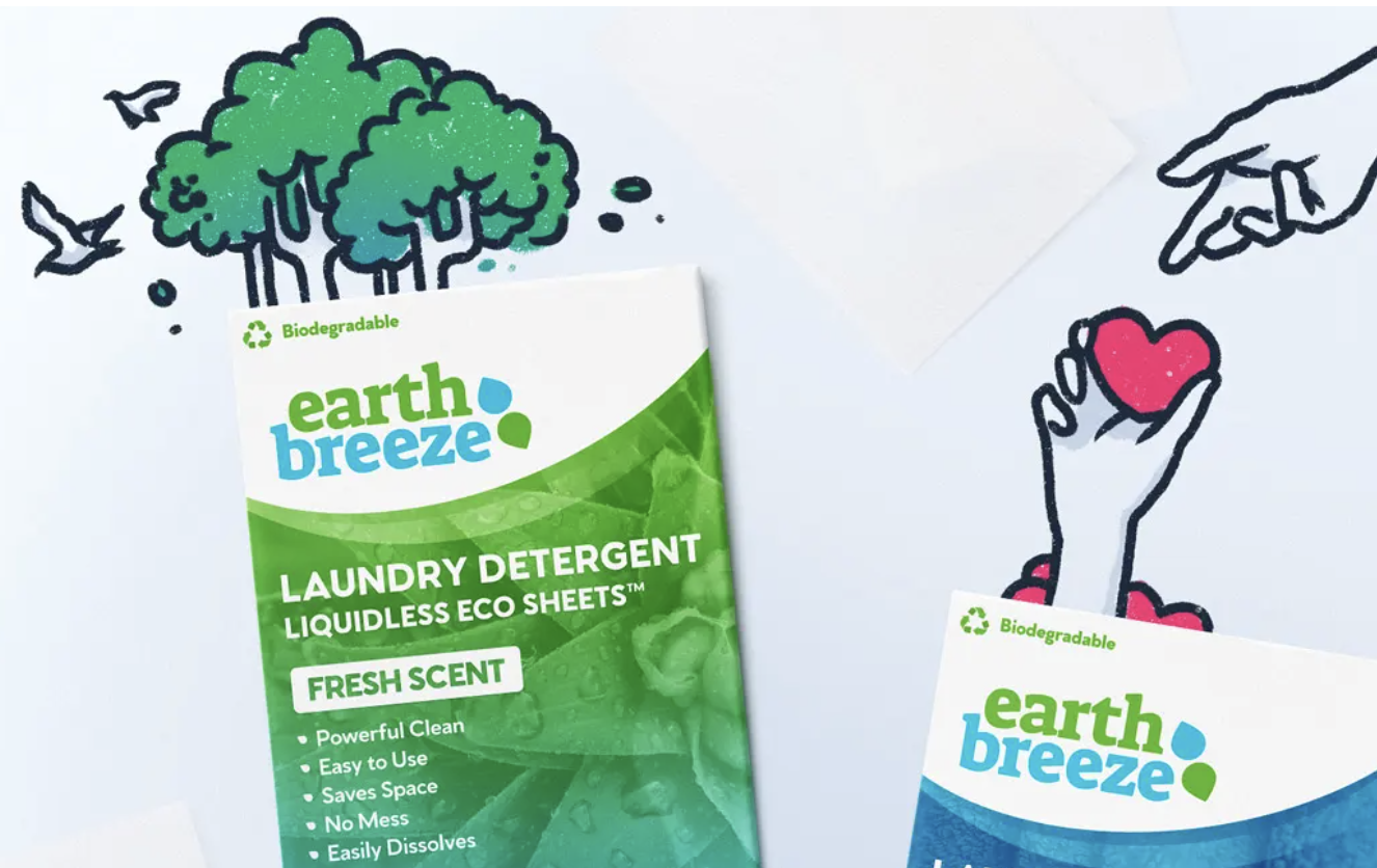 Project Cece  Earth Breeze Eco Detergent Sheets - Fragrance Free