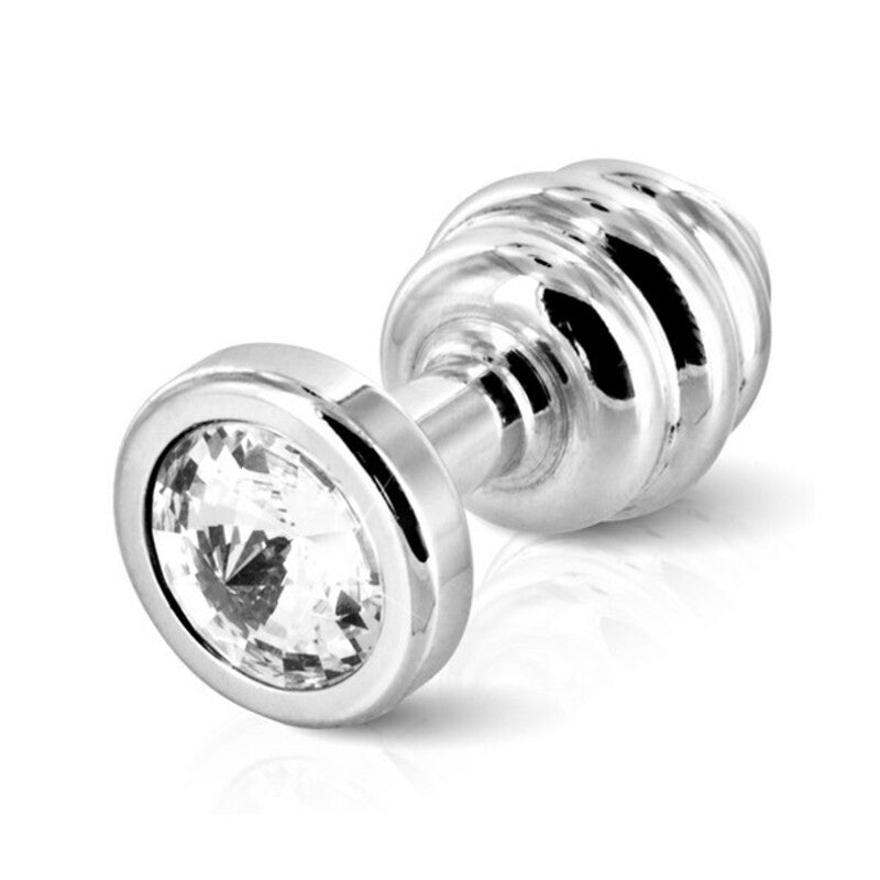 Plug anal ano nervure plaque argent 25 mm diogol 71694. Meilleure boutique de sexshop en France , Belgique, Suisse, Allemagne.