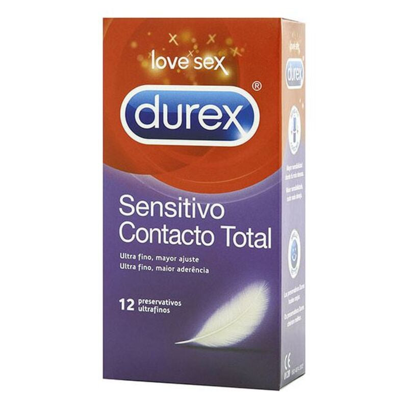 Preservatifs durex sensitivo contacto total 12 uds. Meilleure boutique de sexshop en France , Belgique, Suisse, Allemagne.