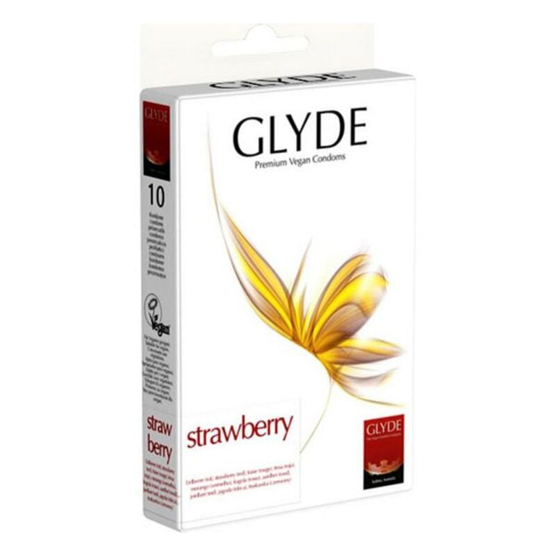 Preservatifs glyde fraise 18 cm 10 uds. Meilleure boutique de sexshop en France , Belgique, Suisse, Allemagne.