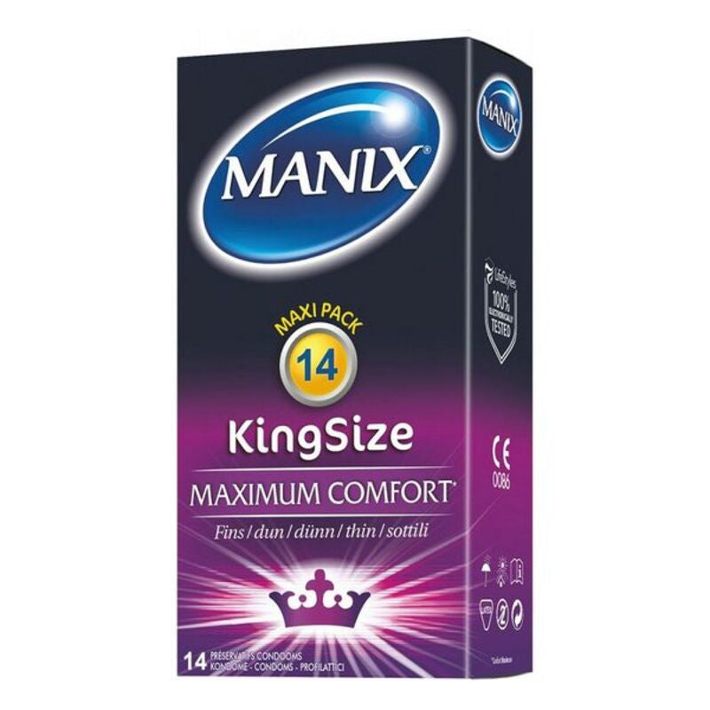 Preservatifs manix king size no 185 cm o 56 cm 14 uds. Meilleure boutique de sexshop en France , Belgique, Suisse, Allemagne.