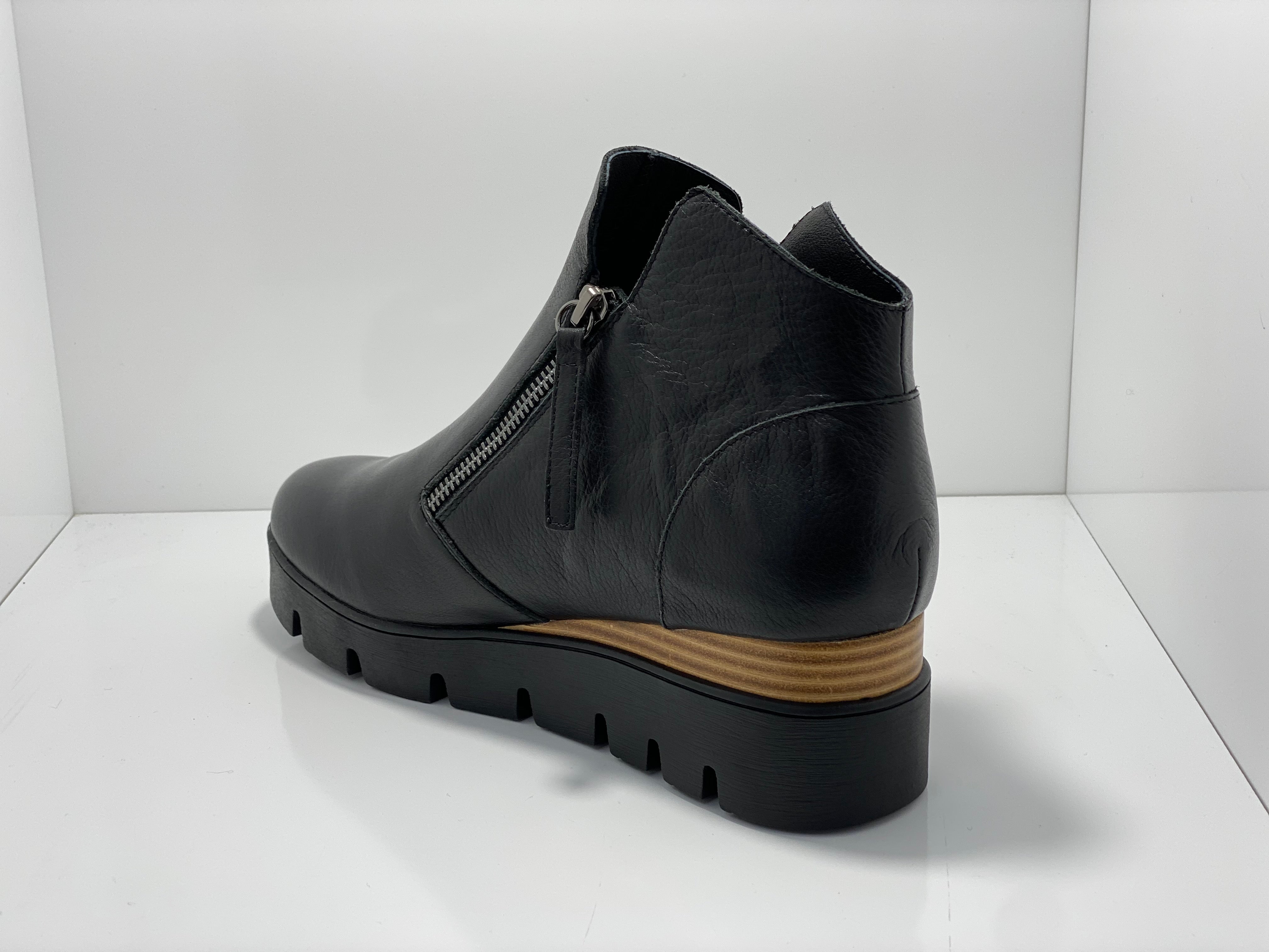 Radio Leather Boots with Side Zip by Django & Juliette – Perfect Pair Ltd