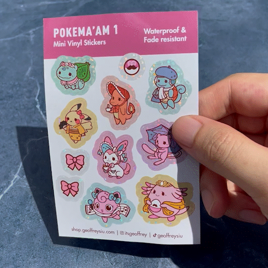 Poki Sticker for Sale by EchoTheFoxBoi