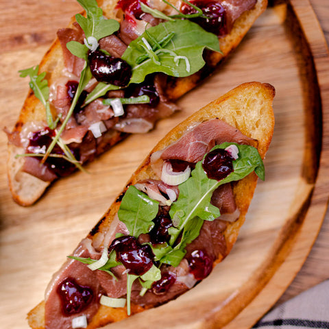 Toast magret de canard et confiture Récolte cerises 