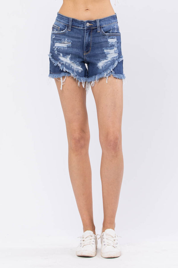 Judy Blue Tulip Hem Shorts - Style 15232 - Truly Simple Boutique