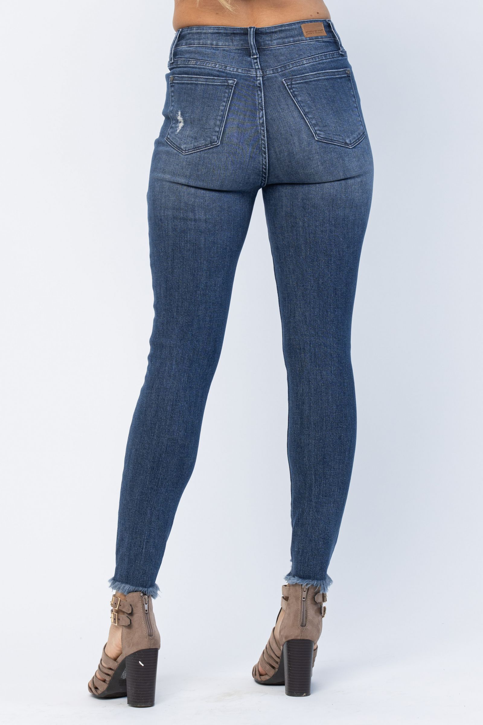 Judy Blue Raw Hem Tummy Control Skinny Jeans - Style 88425 - Truly ...