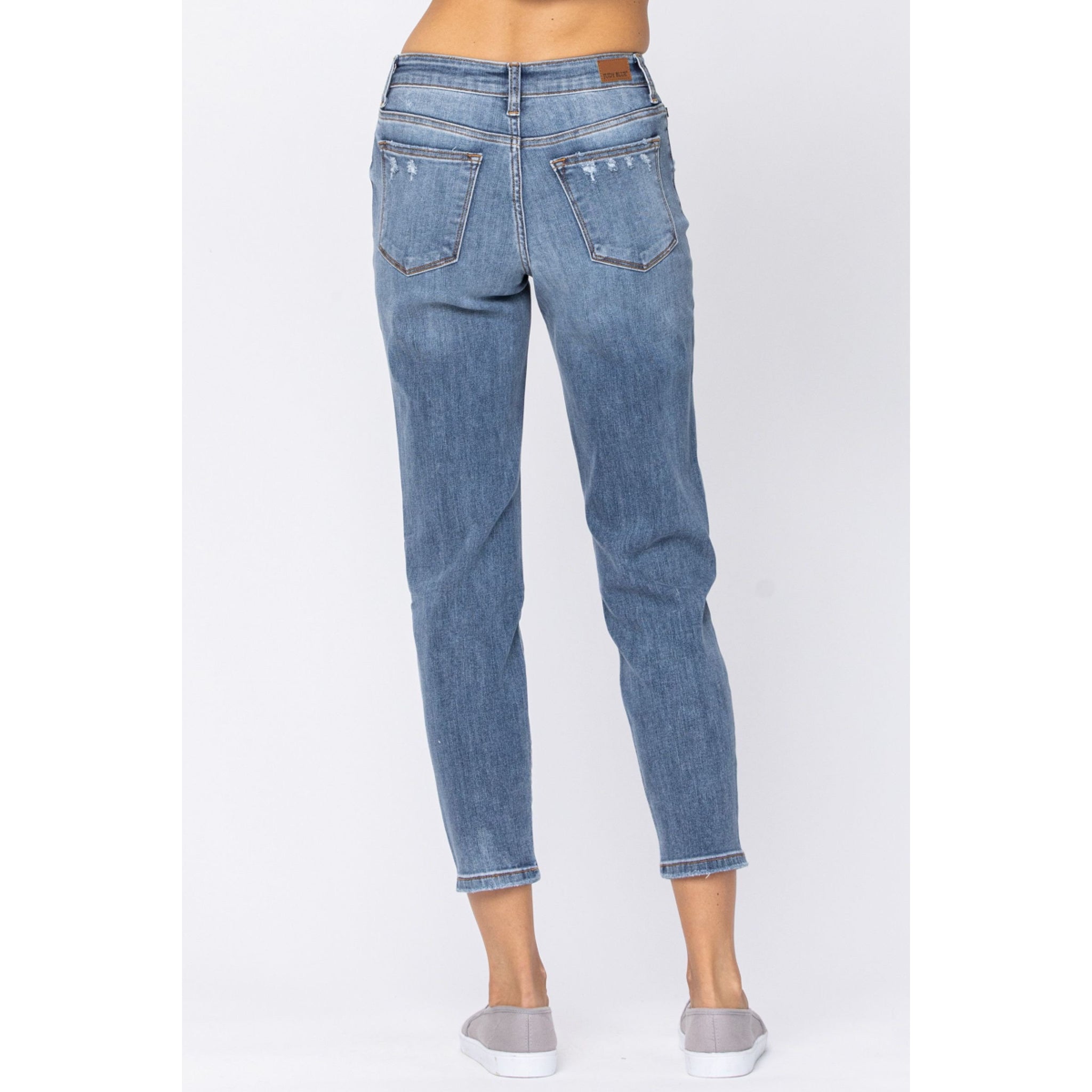 Judy Blue Distressed Slim Fit Jeans - Style 82172 - Truly Simple Boutique