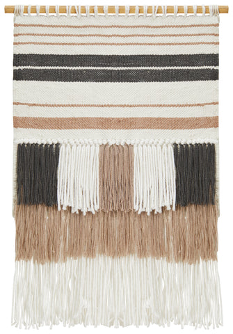 Nude Scandi Layered Fringed Wall Hanging - Sweet Pea Interiors