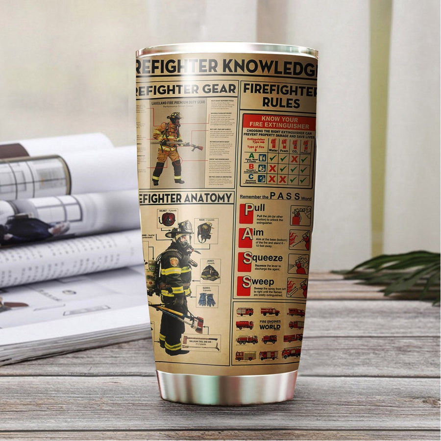 Firefighter tumbler cup