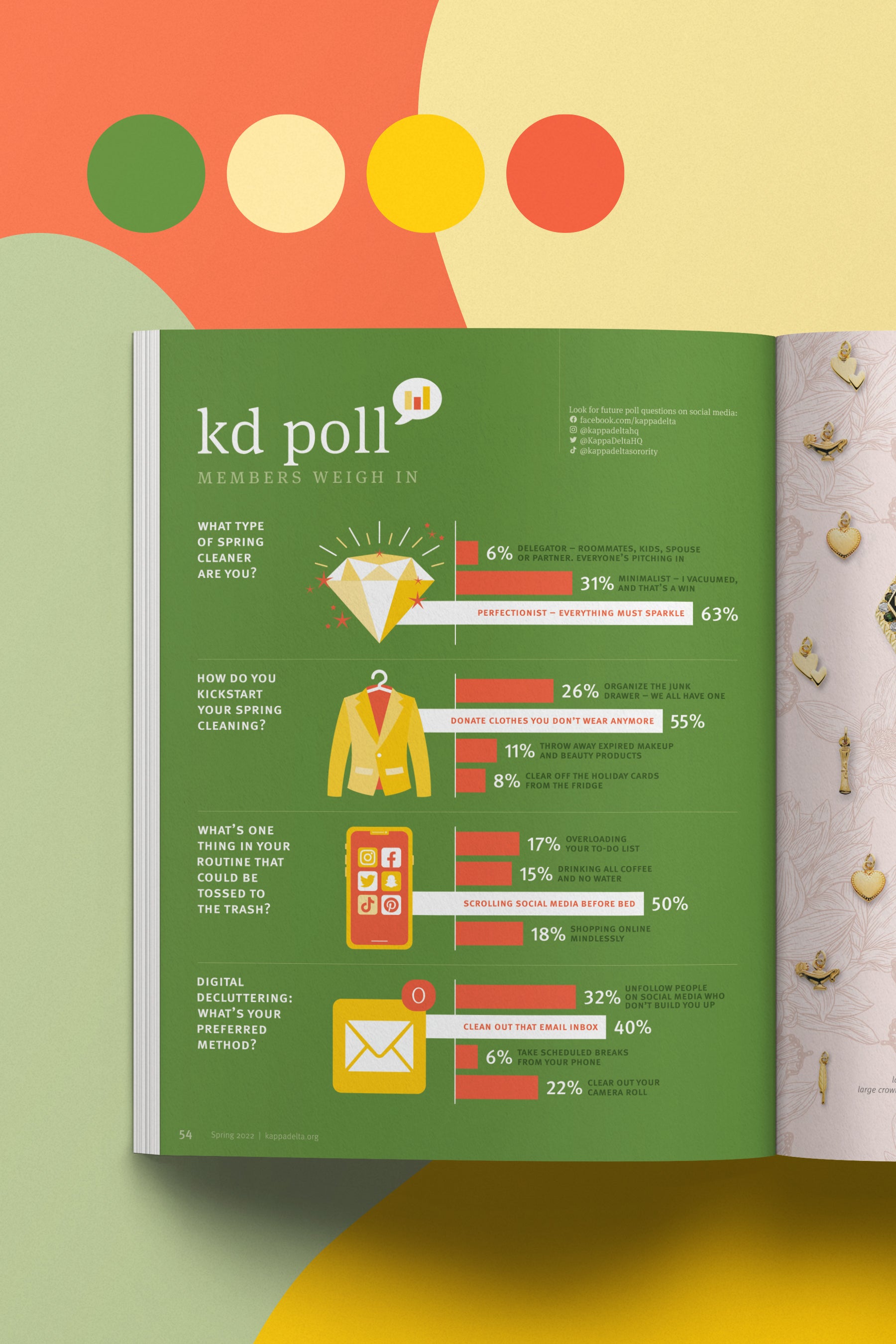 poll infographic editorial design
