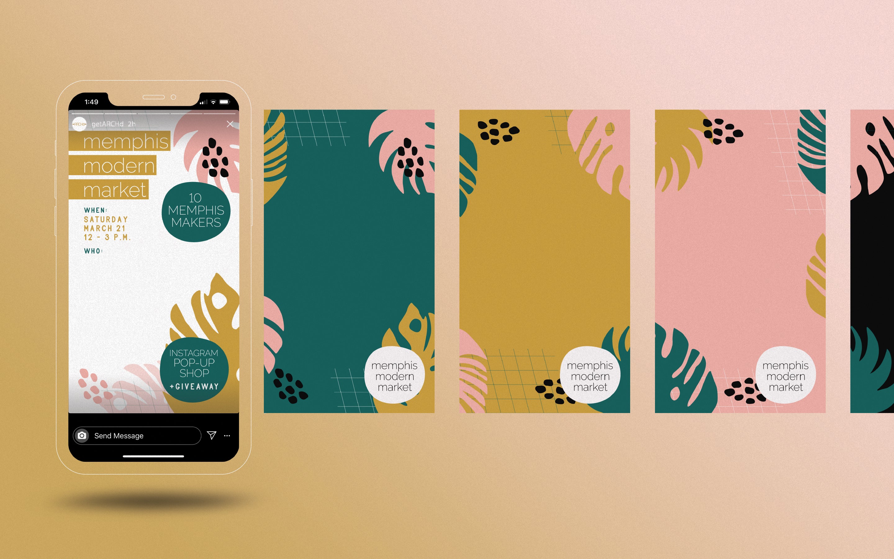 Instagram Story template background designs