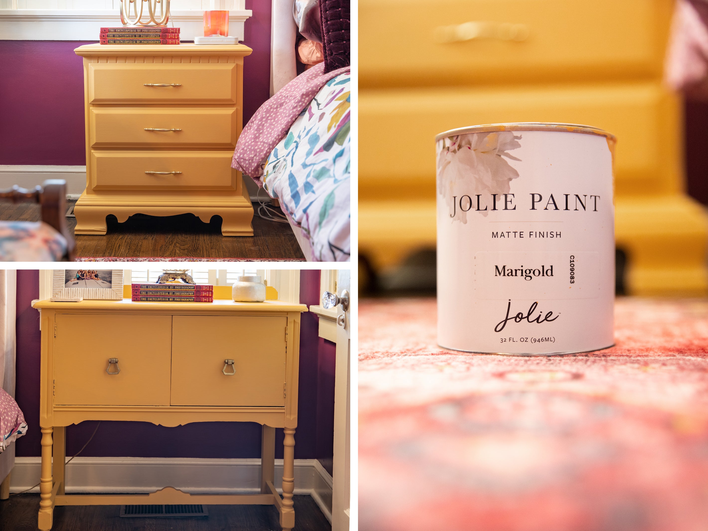 Jolie Paint Marigold can by two night stands
