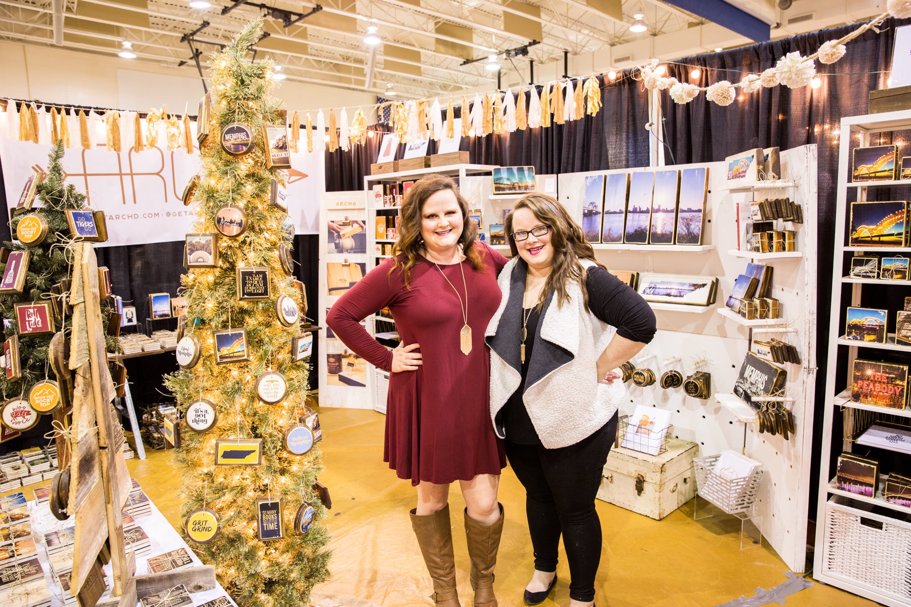 Vendor booth craft show display ideas inspiration ARCHd sisters Kristen Lindsey Archer