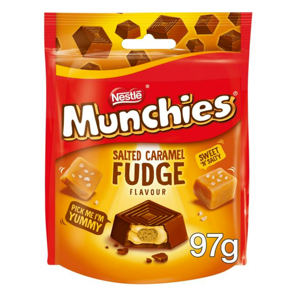 Munchies Salted Caramel Fudge Pouch 97g Snack Uk Reviews On Judgeme 