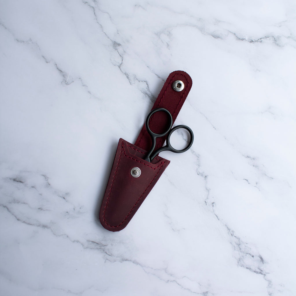 Leather Mini Scissors Sheath – Thread and Maple