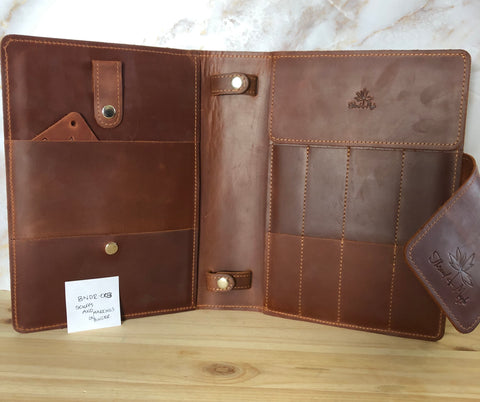 Whiskey Leather Needle Binder - 40% off