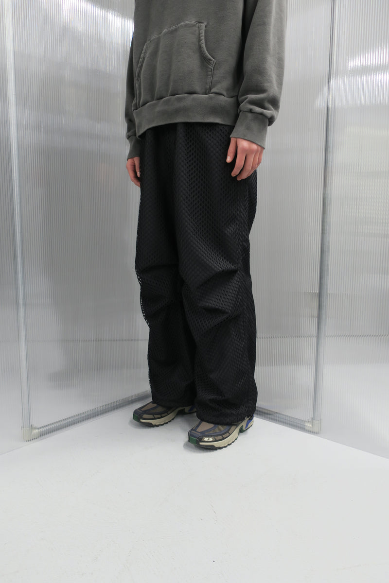 DOUBLE FABRIC GHILLIE PANTS / BLACK | www.bauen.com.ar