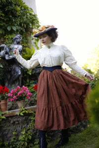 Victorian Skirt with Shirring