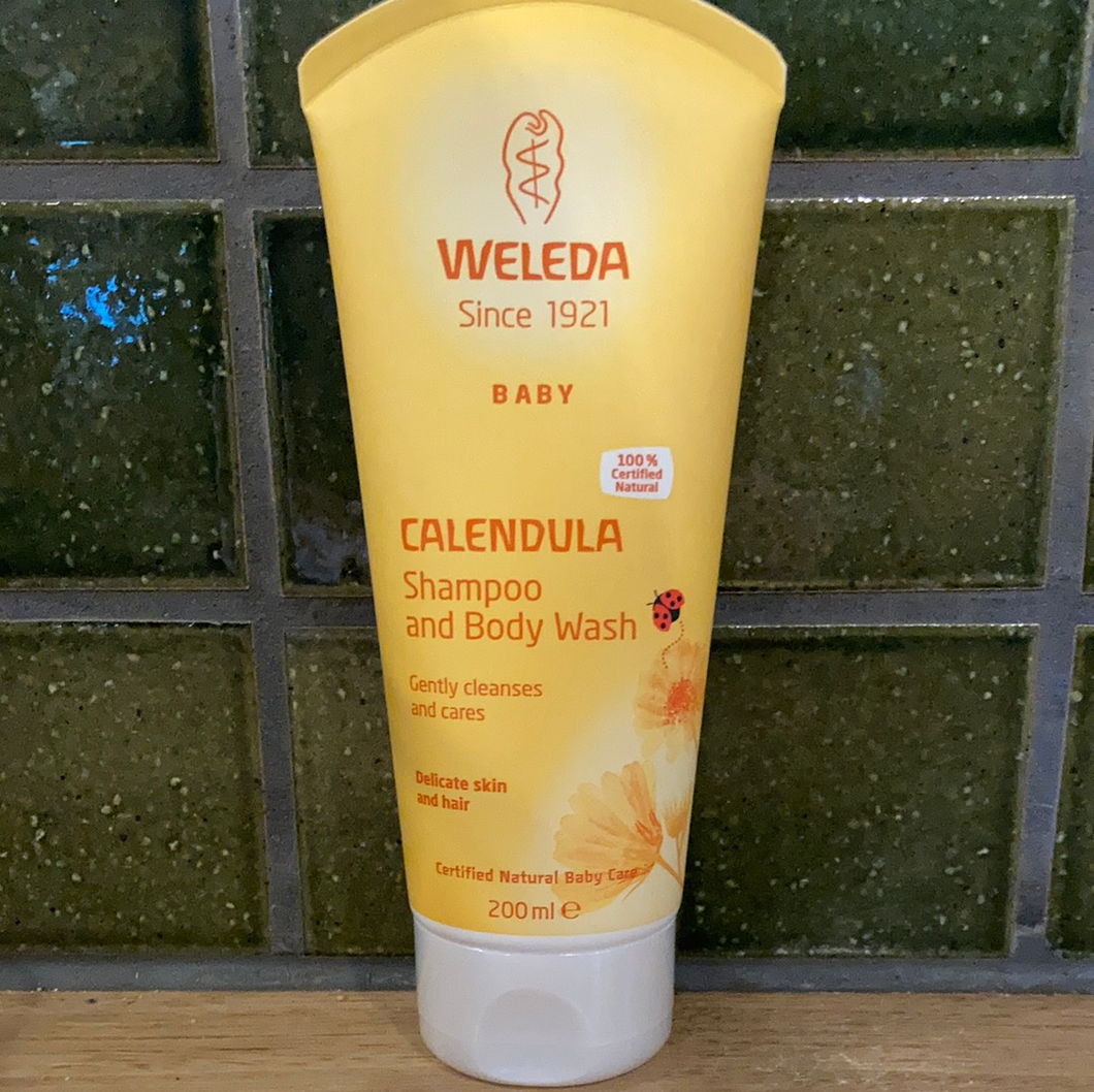 Weleda Shampoo Body Wash Calendula 200ml – Rhubarb Rhubarb Organics