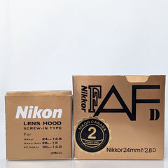 Nikkor AF 24mm f2.8 D Lens   Used-Like New w/ box Lens hood and instructions