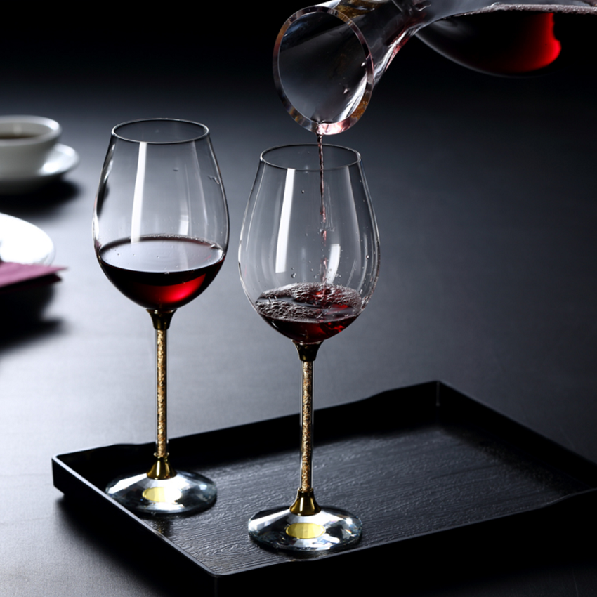 Swarovski Crystalline Red Wine Glasses, Pair