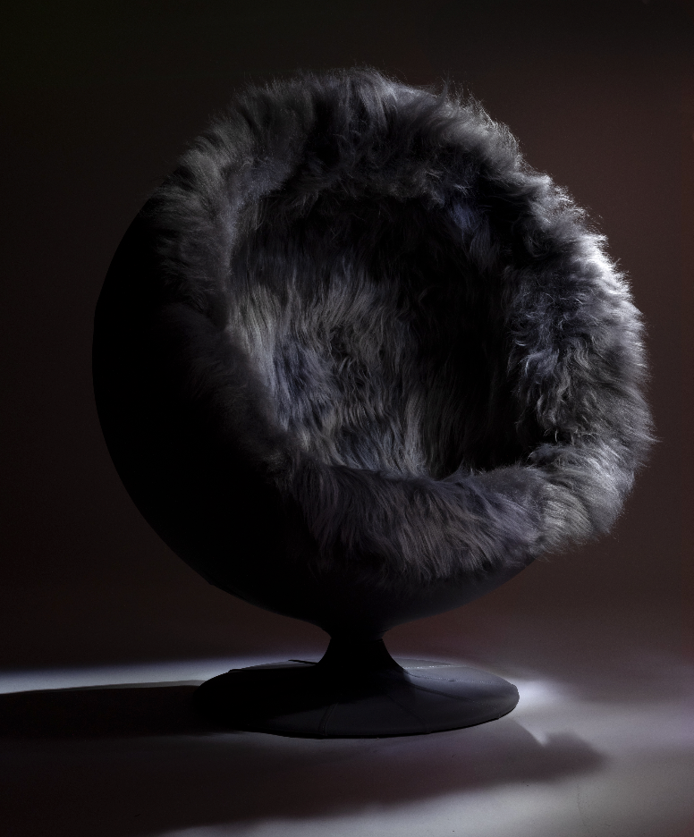 fluffy globe chair