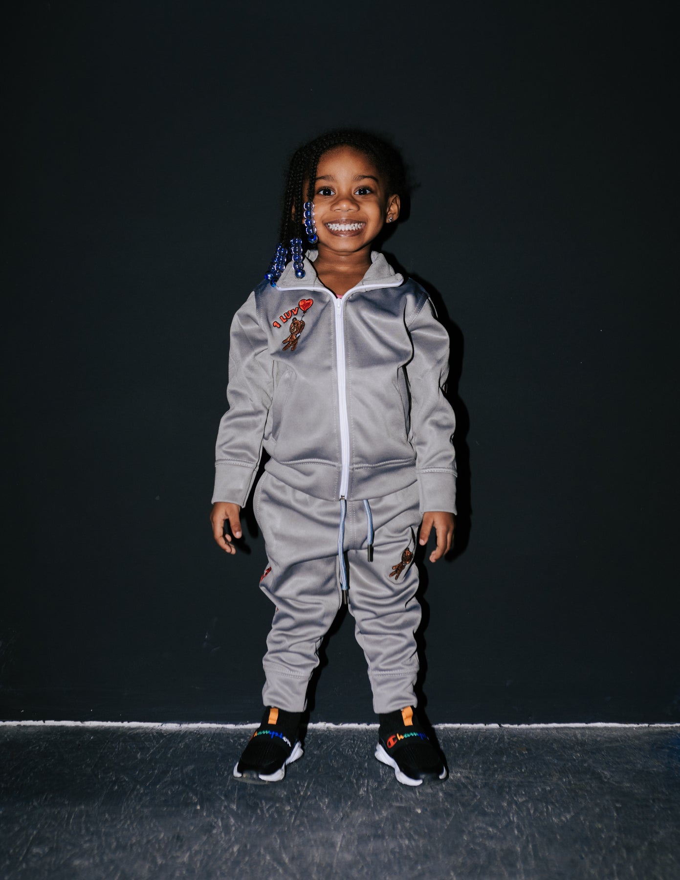 1Luv “Stealth Gray” Track Suit (Kids) – 1luvclothing