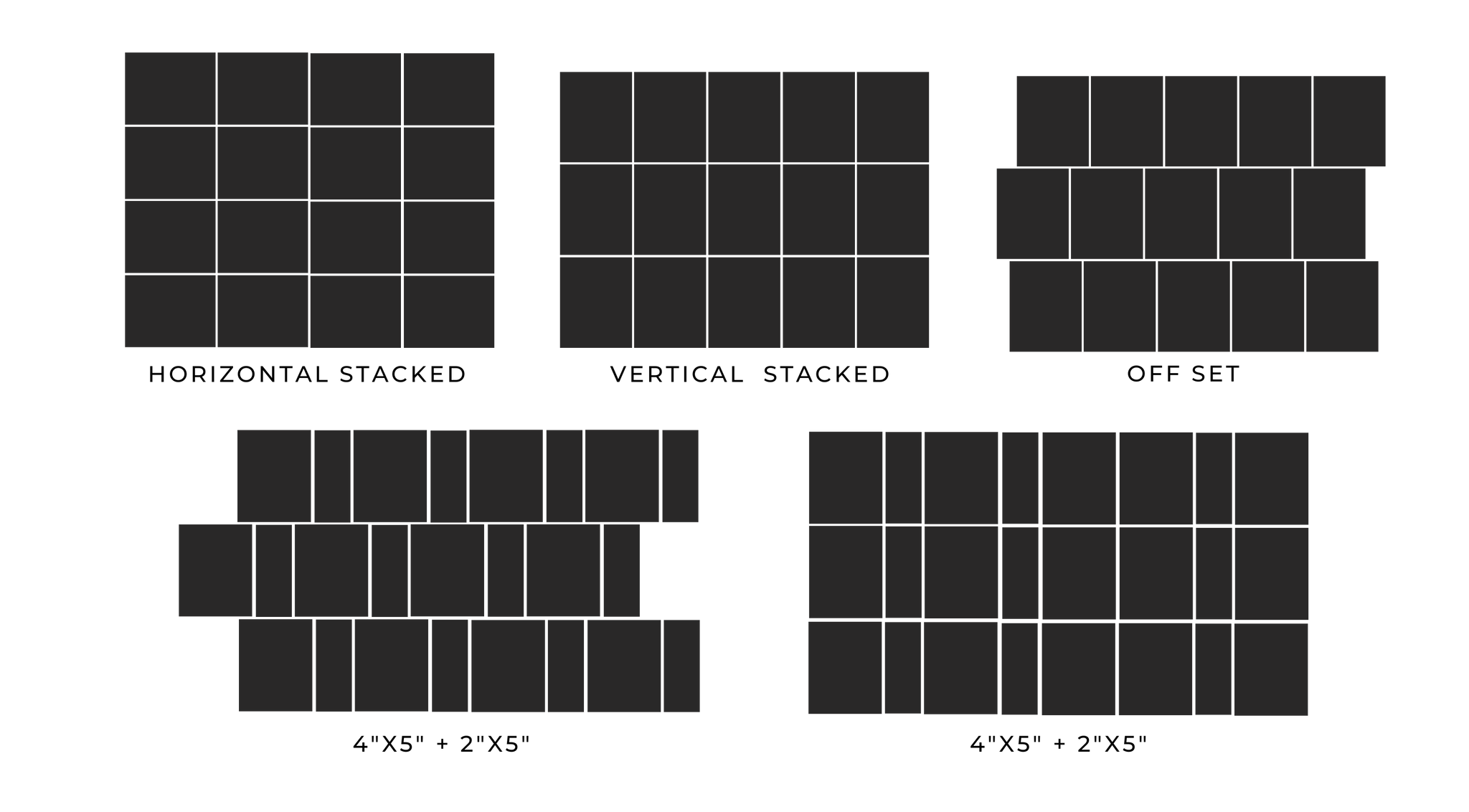 Layouts for tile installations