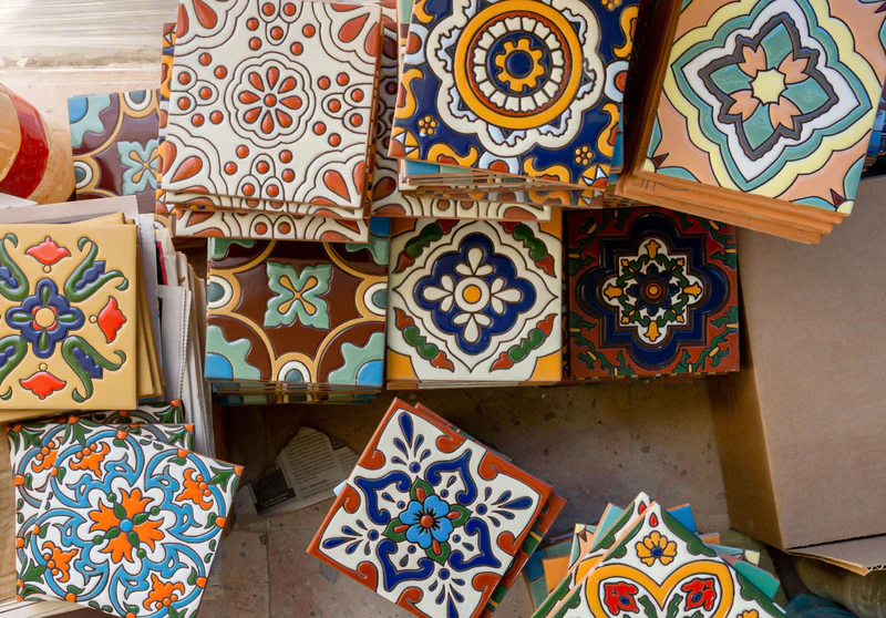 Handmade Talavera tiles by Clay Imports