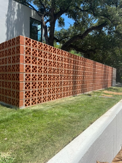 Front yard with Breeze blocks