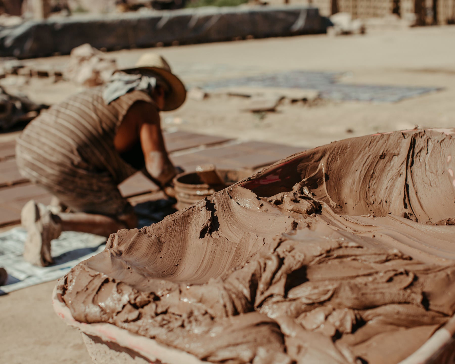 Tile makers in Saltillo Mexico Clay Imports