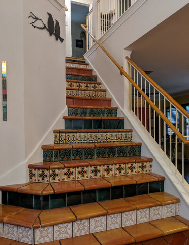 Talavera Relief Stairs Pattern Tile Homeowner, Millard Ellingsworth