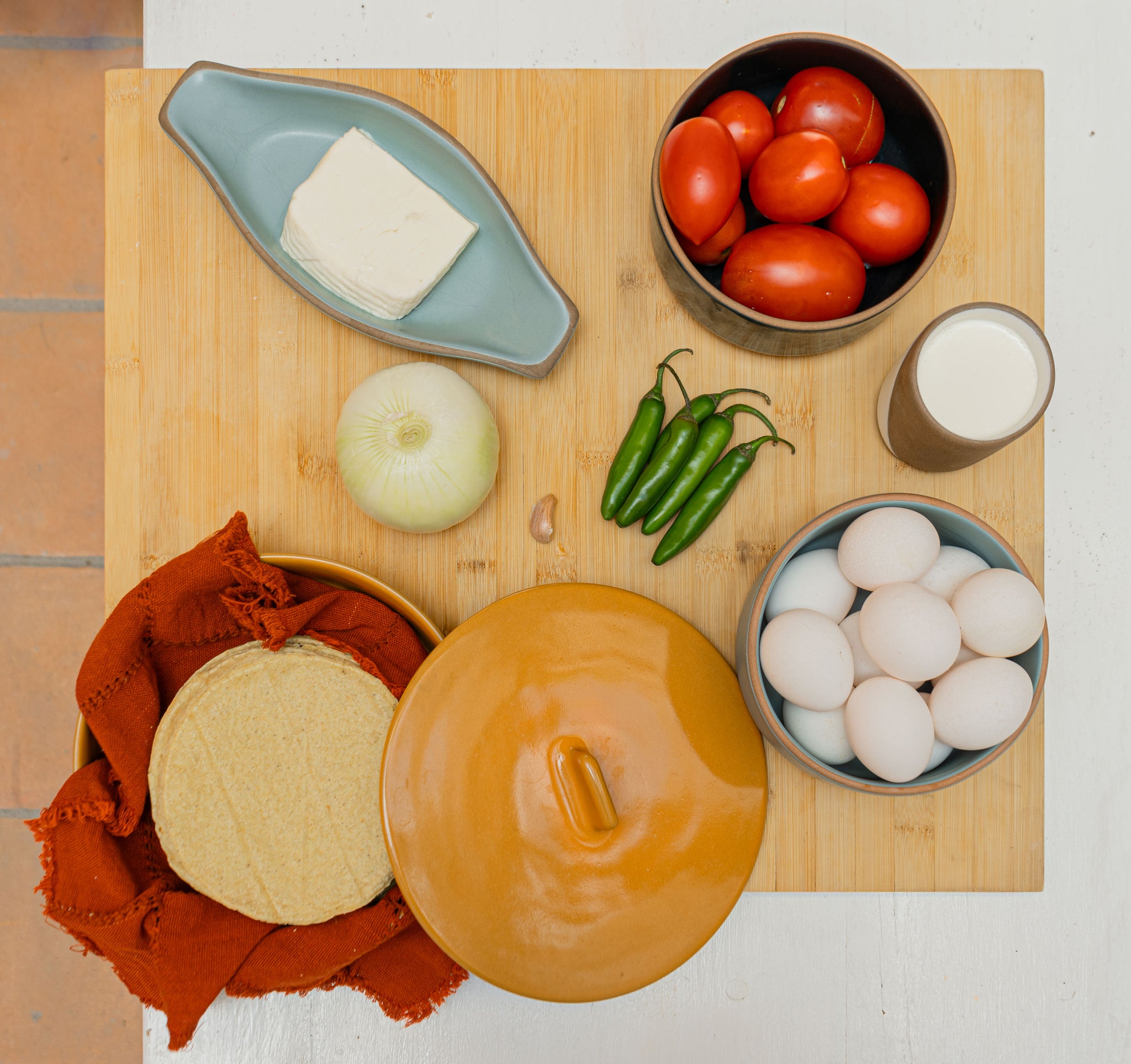 Ingredients you need for Chilaquiles