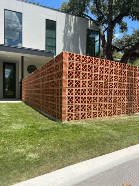 Front yard with Breeze blocks