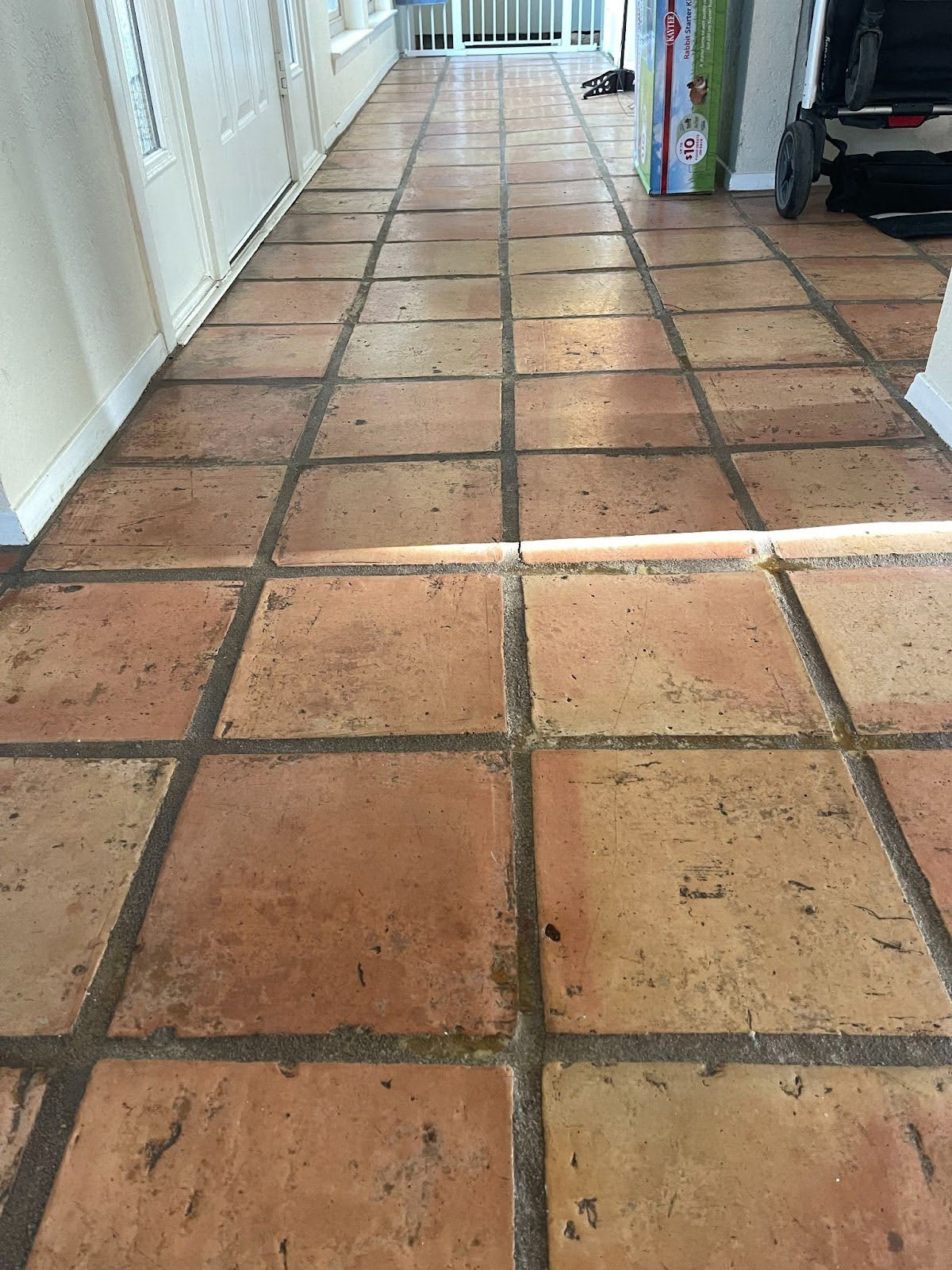 How to blend old terracotta tiles