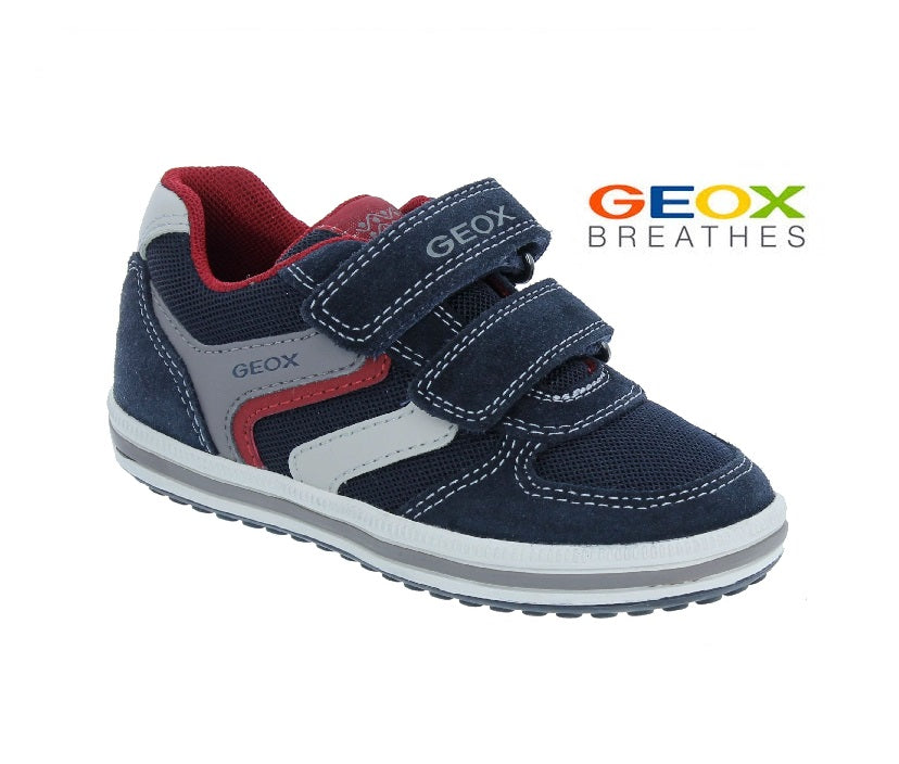 GEOX CASUAL SHOES-J VITA - J92A4A-NAVY/RED – Chicos & Chicas Shoes